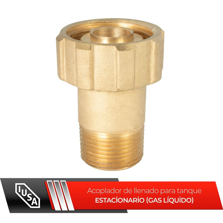 Acoplador de llenado para tanque estacionario 1 3/4” ACME x 3/4” NPT