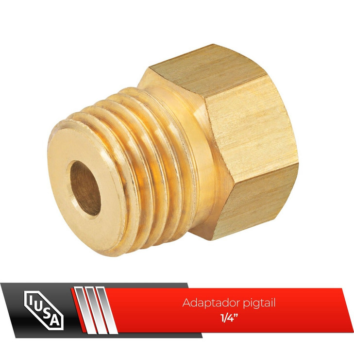 Adaptador pigtail de latón