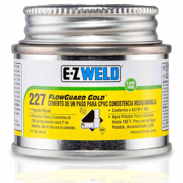 Cemento amarillo para cpvc-cts modelo 227 de 120 ml