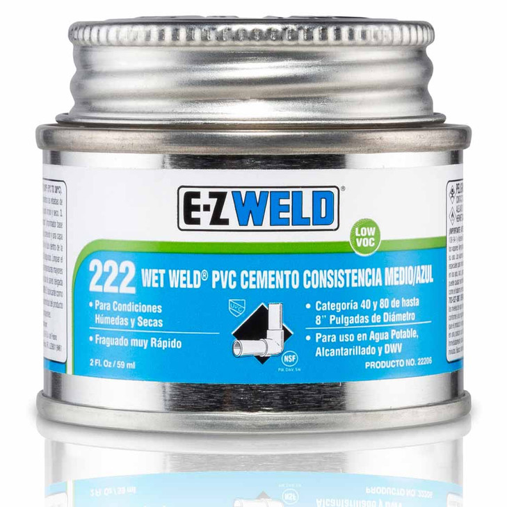 Cemento azul para pvc c-40 y c-80 modelo 222 de 50 g