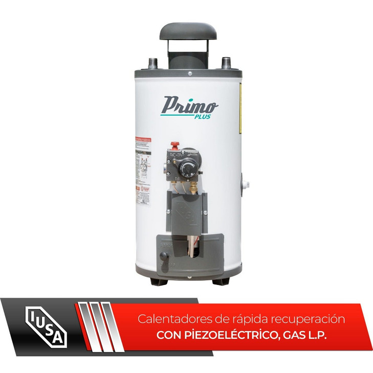 Calentador de paso Primo Plus, 6 L/min, gas L.P., IUSA