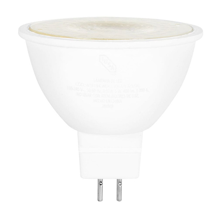 Foco LED MR-16 GU5.3, luz cálida 5W, IUSA