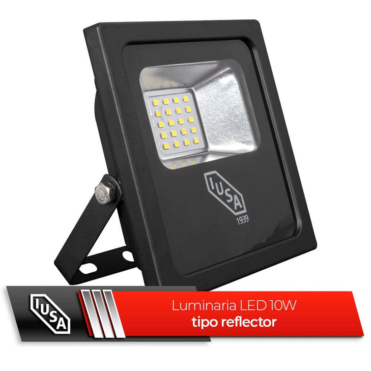 Reflector LED 10 W, Luz Blanca 6500 K, IUSA