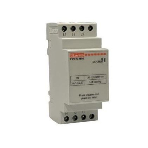 Lovato Electric PMV10A440
Voltage Monitoring Relay for 3-Phase system
Without Neutral, Phase Loss, and Incorrect Phase Sequence 
208-480VAC