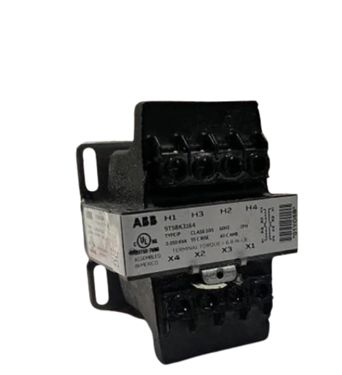 ABB General Purpose Transformer 9T58K2807
Single Phase
Frequency : 60 Hz
Primary Voltage 240-480VAC
Secondary Voltage 120/240
0.25 KVA
Coil Material CU