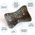Cushie Pillows 11” x 8” x 6” Microbead Bone Shaped Pillow - Leopard