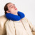 Cushie Pillows Memory Foam Neck Pillow with Removable Cover - Blue