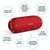 Cushie Pillows 3.5" x 8" Microbead Bolster Roll Pillow – Red