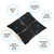 Cushie Pillows 11" x 11" Square Pillow with Removable Cover – Black