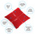 Cushie Pillows 11" x 11" Square Pillow with Removable Cover – Red