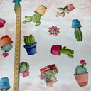 Cactus Print PVC Table Oilcloth Fabric