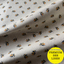 Small Bumblebee Digital Print Linen by Prestige Wholesale Fabrics