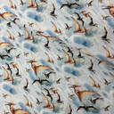 Pterosaurs Jurassic World Digital Cotton Craft Fabric 140cm Wide, Sky