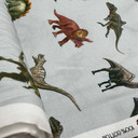 Dinosaurs Jurassic World Digital Cotton Craft Fabric 140cm Wide, Silver