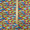 Umbrellas Print Digital Cotton Craft Fabric, 140cm Wide