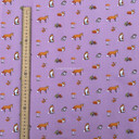 Mr Fox Polycotton Craft Fabric, Pink