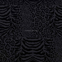 Safari Velvet Flock Cotton Panama Curtain Fabric, Black