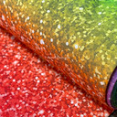 Rainbow Sparkle Print Digital Cotton Craft Fabric, 140cm Wide