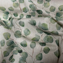 Eucalyptus Tree Green Beige Linen 140cm wide Curtain/Upholstery Fabric