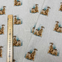 Digital Print Cotton Animal Linen Canvas Fabric, Meerkat
