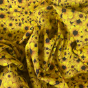 Small Floral Sunflowers 100% Cotton Dress Fabric, Yellow