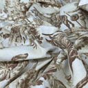 Toile De Jouy Vintage Cotton Fabric, Brown