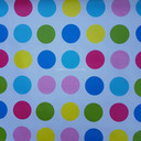 By The Metre Large Twister Spots PVC