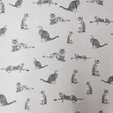 Kittens Digital Print Linen Craft Fabric