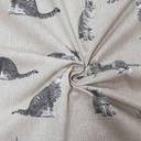 Kittens Digital Print Linen Craft Fabric