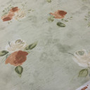 Terracotta Roses Flowers Vintage Cotton Fabric