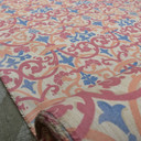 ASICS Damask Vintage Cotton Fabric, Pink/Peach