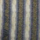 Damask Sonata Striped Vintage Cotton Fabric, Cream/Grey