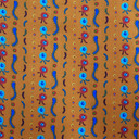 Underwater World Cotton Poplin Fabric, Orange
