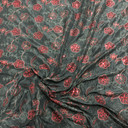 Prestige Paisley Floral Sequins Silk Taffeta Dress Fabric