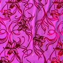 Taffeta by Prestige Textiles, Liberty Floral Velvet Flock Taffeta Fabric, Purple