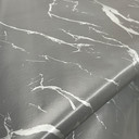 Marble  With Veins PVC Tablecloth Oilcloth Fabric, Grey