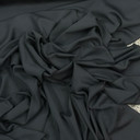Plain Polyester Jersey Dress Fabric, Black
