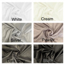 Plain Voile Draping Dress Fabric 300cm Wide, White