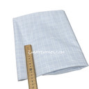 White CHECK Pattern Cotton Print FABRIC KING Wholesale, Sky Blue 140cm