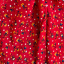 Tulips Floral 100% Viscose Dress Fabric, Red