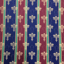 Mirage Damask Print Brocade Upholstery Fabric 140cm Wide, Blue/Red