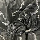 Ribbon Coco Organza Taffeta Fabric, Black