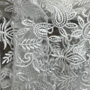 Prestige Paisley Floral Mesh Guipure Lace Swiss Bridal Wedding Dress Fabric, Ivory