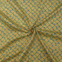 Yellow Floral Striped Cotton Bed Sheeting Duvet Fabric 72"