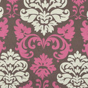 Orly Damask Cotton Fabric, Brown