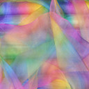 Rainbow Organza Voile Fabric