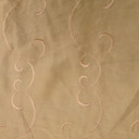 Gold Swirls Embroidery Taffeta Fabric