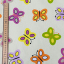 Prestigious Textiles Butterfly Print Cotton Upholstery Fabric, Yellow
