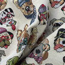 Top Dogs / Puppies Tapestry Fabric Tote Bags Curtain Material