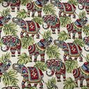 INDIAN ELEPHANTS Tapestry Fabric Heavy Material Upholstery Cushion Sofa 54" Wide